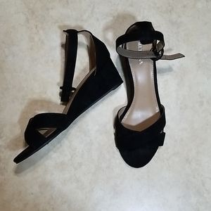 Merona Black Wedge Sandals